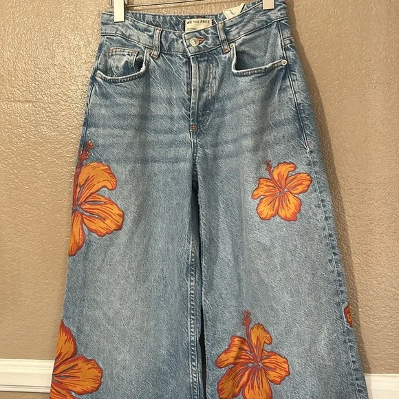 Free People Palisades Wide Leg Jeans - Picture 6 of 10